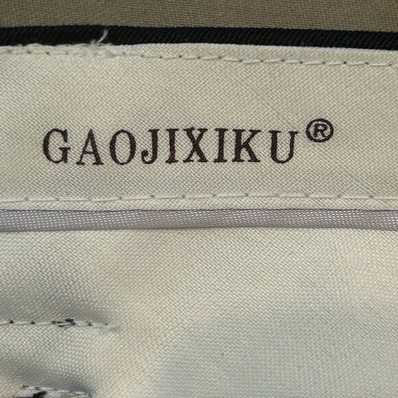 Set of 3 Hand Tailored 100% Wool Pleated Front Pants Size 36 NEW Black Navy Tan - Picture 8 of 9